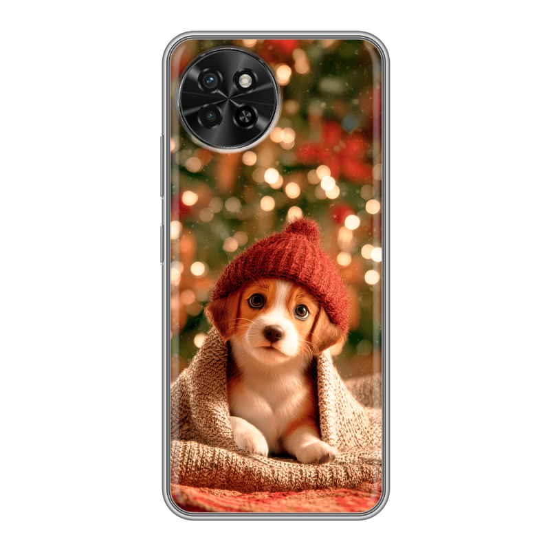 Силиконовый чехол на Itel S23 с принтом Новый год Силиконовый чехол на Itel S23 с принтом Новый год
