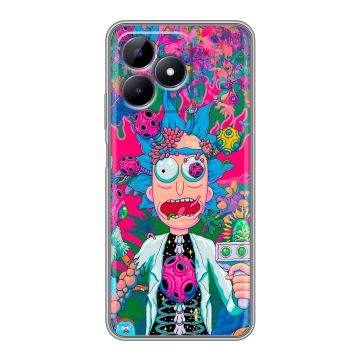 Силиконовый чехол на Realme C51 с принтом Рик и Морти Rick Morty Силиконовый чехол на Realme C51 с принтом Рик и Морти Rick Morty