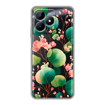 Силиконовый чехол на Realme C51 с принтом женский Силиконовый чехол на Realme C51 с принтом женский