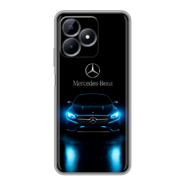 Силиконовый чехол на Realme C51 с принтом Mercedes Мерседес