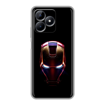 Силиконовый чехол на Realme C51 с принтом IronMan Железный человек Силиконовый чехол на Realme C51 с принтом IronMan Железный человек