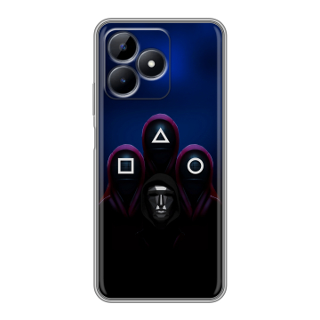 Силиконовый чехол на Realme C51 с принтом Игра Кальмара Силиконовый чехол на Realme C51 с принтом Игра Кальмара