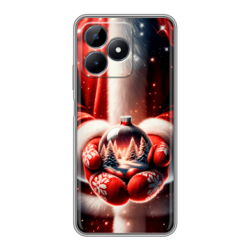Силиконовый чехол на Realme C51 с принтом Новый год Силиконовый чехол на Realme C51 с принтом Новый год