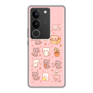 Силиконовый чехол на Vivo V29 с принтом Hello Kitty Хелоу Кити Силиконовый чехол на Vivo V29 с принтом Hello Kitty Хелоу Кити