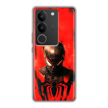 Силиконовый чехол на Vivo V29 с принтом человек паук spiderman Силиконовый чехол на Vivo V29 с принтом человек паук spiderman