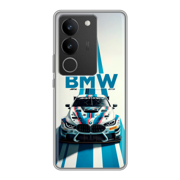 Силиконовый чехол на Vivo V29 с принтом БМВ BMW Силиконовый чехол на Vivo V29 с принтом БМВ BMW