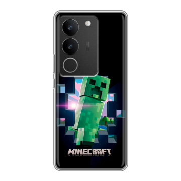 Силиконовый чехол на Vivo V29 с принтом Майнкрафт Minecraft Силиконовый чехол на Vivo V29 с принтом Майнкрафт Minecraft