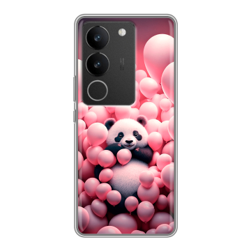 Силиконовый чехол на Vivo V29 с принтом Панда Силиконовый чехол на Vivo V29 с принтом Панда