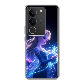 Силиконовый чехол на Vivo V29 с принтом Холодное сердце Frozen Силиконовый чехол на Vivo V29 с принтом Холодное сердце Frozen