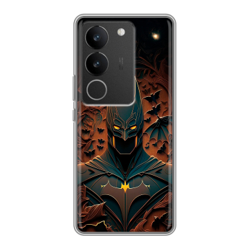 Силиконовый чехол на Vivo V29 с принтом Batman Бэтмен