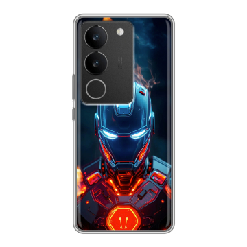 Силиконовый чехол на Vivo V29 с принтом IronMan Железный человек Силиконовый чехол на Vivo V29 с принтом IronMan Железный человек