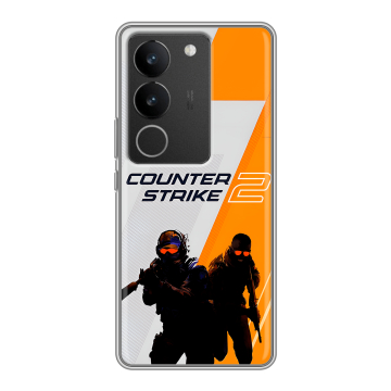 Силиконовый чехол на Vivo V29 с принтом Counter Strike Силиконовый чехол на Vivo V29 с принтом Counter Strike
