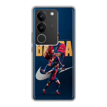 Силиконовый чехол на Vivo V29 с принтом Барселона Barca Yamal Силиконовый чехол на Vivo V29 с принтом Барселона Barca Yamal