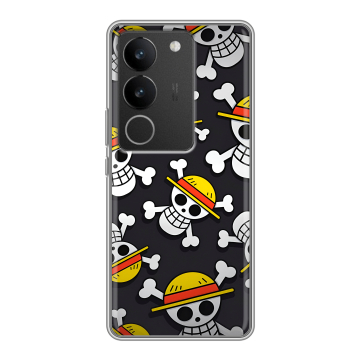 Силиконовый чехол на Vivo V29 с принтом One Piece Ван Пис