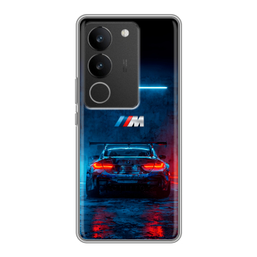 Силиконовый чехол на Vivo V29 с принтом BMW БМВ Силиконовый чехол на Vivo V29 с принтом BMW БМВ