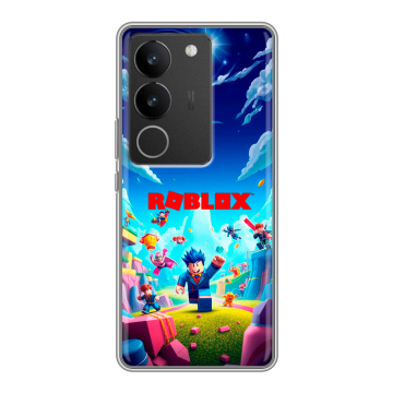 Силиконовый чехол на Vivo V29 с принтом Roblox Роблокс Силиконовый чехол на Vivo V29 с принтом Roblox Роблокс