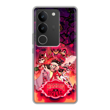 Силиконовый чехол на Vivo V29 с принтом Hazbin Hotel Отель Хазбин Силиконовый чехол на Vivo V29 с принтом Hazbin Hotel Отель Хазбин