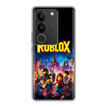 Силиконовый чехол на Vivo V29 с принтом Roblox Роблокс Силиконовый чехол на Vivo V29 с принтом Roblox Роблокс