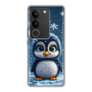 Силиконовый чехол на Vivo V29 с принтом Новый год