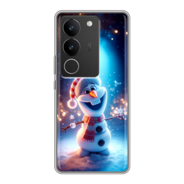 Силиконовый чехол на Vivo V29 с принтом Новый год