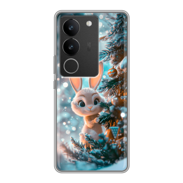 Силиконовый чехол на Vivo V29 с принтом Новый год Силиконовый чехол на Vivo V29 с принтом Новый год