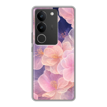 Силиконовый чехол на Vivo V29 с принтом женский