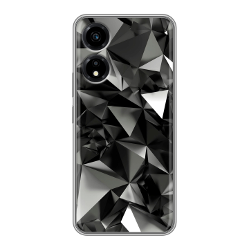 Силиконовый чехол на Huawei Honor X5 Plus с принтом Черные кристаллы Силиконовый чехол на Huawei Honor X5 Plus с принтом Черные кристаллы