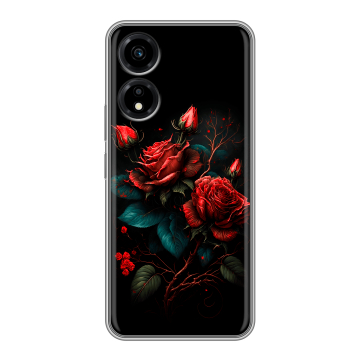 Силиконовый чехол на Huawei Honor X5 Plus с принтом Розы красные Силиконовый чехол на Huawei Honor X5 Plus с принтом Розы красные