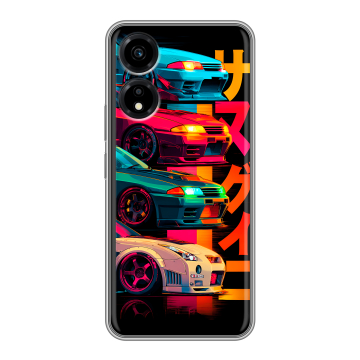 Силиконовый чехол на Huawei Honor X5 Plus с принтом Гоночные машины Силиконовый чехол на Huawei Honor X5 Plus с принтом Гоночные машины