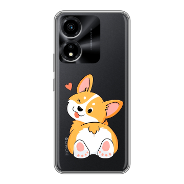 Силиконовый чехол на Huawei Honor X5 Plus с принтом Корги