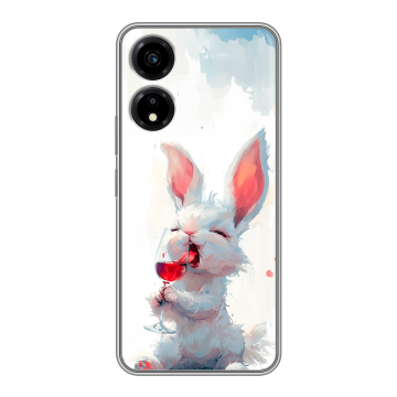 Силиконовый чехол на Huawei Honor X5 Plus с принтом кролик зайчик
