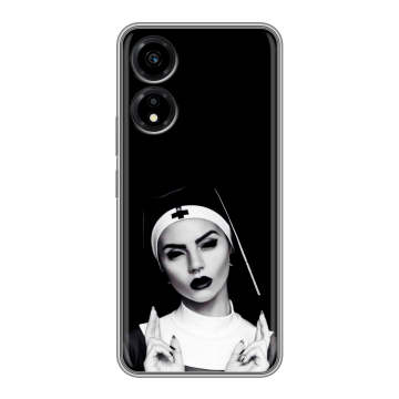 Силиконовый чехол на Huawei Honor X5 Plus с принтом монашка Силиконовый чехол на Huawei Honor X5 Plus с принтом монашка