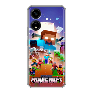Силиконовый чехол на Huawei Honor X5 Plus с принтом Майнкрафт Minecraft Силиконовый чехол на Huawei Honor X5 Plus с принтом Майнкрафт Minecraft