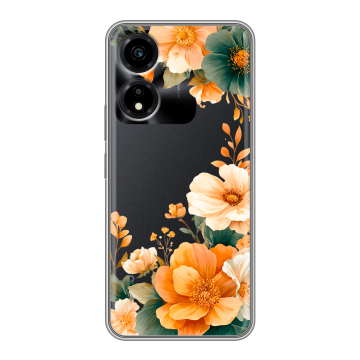 Силиконовый чехол на Huawei Honor X5 Plus с принтом Цветы принт Силиконовый чехол на Huawei Honor X5 Plus с принтом Цветы принт