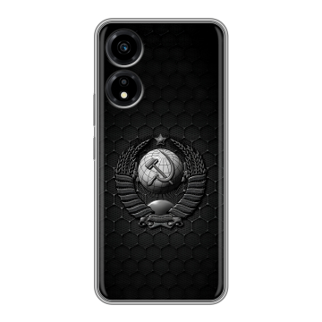 Силиконовый чехол на Huawei Honor X5 Plus с принтом Герб Флаг СССР