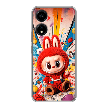 Силиконовый чехол на Huawei Honor X5 Plus с принтом Labubu Лабубу Силиконовый чехол на Huawei Honor X5 Plus с принтом Labubu Лабубу