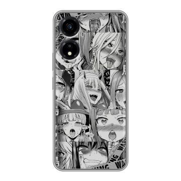 Силиконовый чехол на Huawei Honor X5 Plus с принтом Ahegao Ахегао Аниме Силиконовый чехол на Huawei Honor X5 Plus с принтом Ahegao Ахегао Аниме