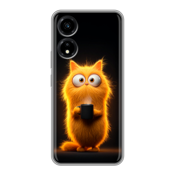 Силиконовый чехол на Huawei Honor X5 Plus с принтом Смешной кот