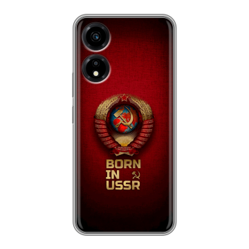 Силиконовый чехол на Huawei Honor X5 Plus с принтом Флаг Герб СССР Силиконовый чехол на Huawei Honor X5 Plus с принтом Флаг Герб СССР