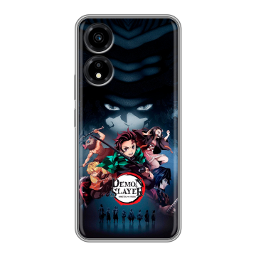 Силиконовый чехол на Huawei Honor X5 Plus с принтом Demon Slayer Клинок рассекающий демонов Силиконовый чехол на Huawei Honor X5 Plus с принтом Demon Slayer Клинок рассекающий демонов
