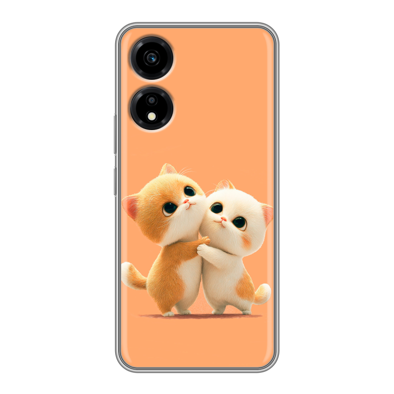 Силиконовый чехол на Huawei Honor X5 Plus с принтом Милые котики Силиконовый чехол на Huawei Honor X5 Plus с принтом Милые котики