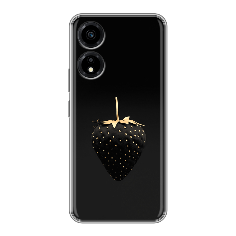 Силиконовый чехол на Huawei Honor X5 Plus с принтом Черная клубника Силиконовый чехол на Huawei Honor X5 Plus с принтом Черная клубника