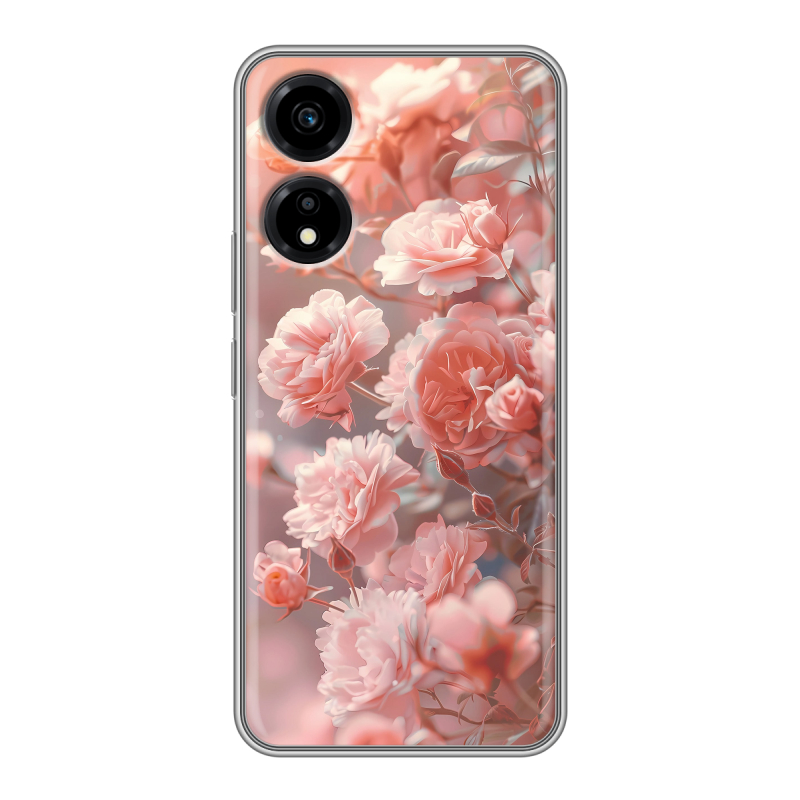 Силиконовый чехол на Huawei Honor X5 Plus с принтом Розовые розы Силиконовый чехол на Huawei Honor X5 Plus с принтом Розовые розы