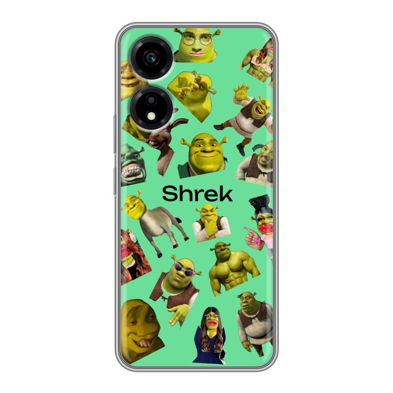 Силиконовый чехол на Huawei Honor X5 Plus с принтом Шрек Shrek Силиконовый чехол на Huawei Honor X5 Plus с принтом Шрек Shrek