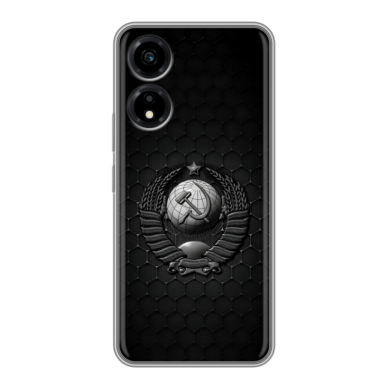 Силиконовый чехол на Huawei Honor X5 Plus с принтом Герб Флаг СССР Силиконовый чехол на Huawei Honor X5 Plus с принтом Герб Флаг СССР