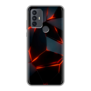 Силиконовый чехол на TCL 30E с принтом Яркие абстракции Силиконовый чехол на TCL 30E с принтом Яркие абстракции