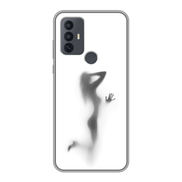 Силиконовый чехол на TCL 30E с принтом Силуэт