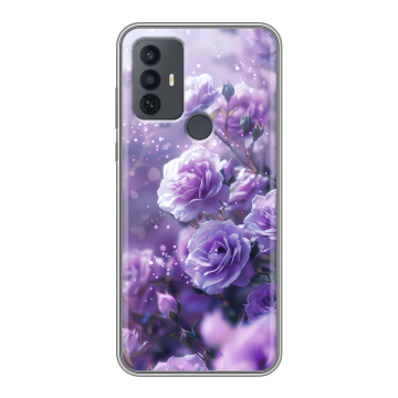 Силиконовый чехол на TCL 30E с принтом Розы цветы Силиконовый чехол на TCL 30E с принтом Розы цветы