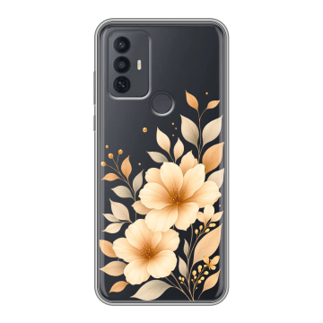 Силиконовый чехол на TCL 30E с принтом для девушки