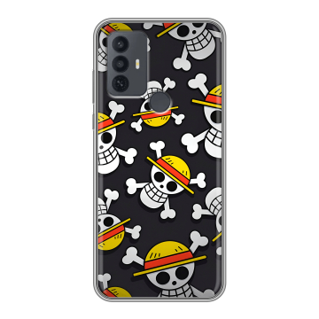 Силиконовый чехол на TCL 30E с принтом One Piece Ван Пис